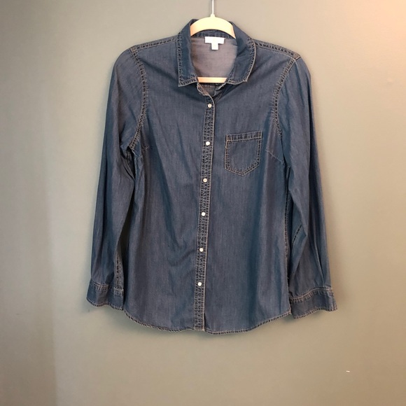 Charlie Denim Button Down Size M - Picture 2 of 4
